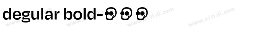degular bold字体转换
